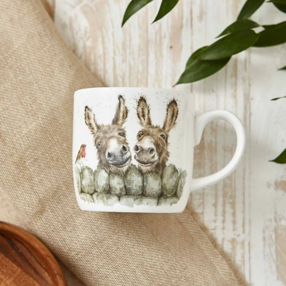 Royal Worcester Wrendale Designs Hee-Haw Donkey Mug New