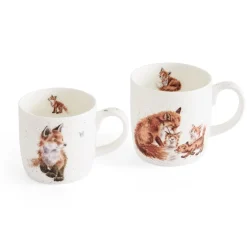 Royal Worcester Wrendale Designs Parent & Child Mug Gift Set Fashion