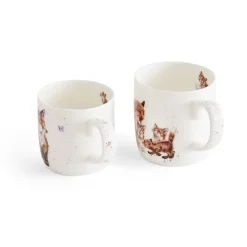 Royal Worcester Wrendale Designs Parent & Child Mug Gift Set Fashion