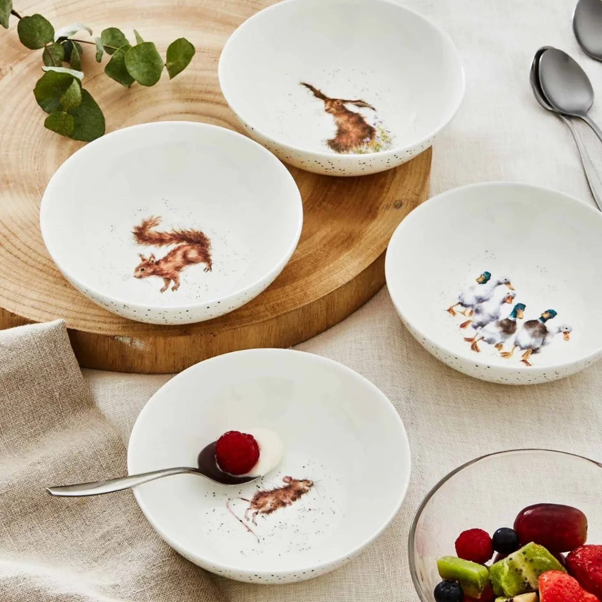 Royal Worcester Wrendale Designs Set of 4 Bowls Fashion