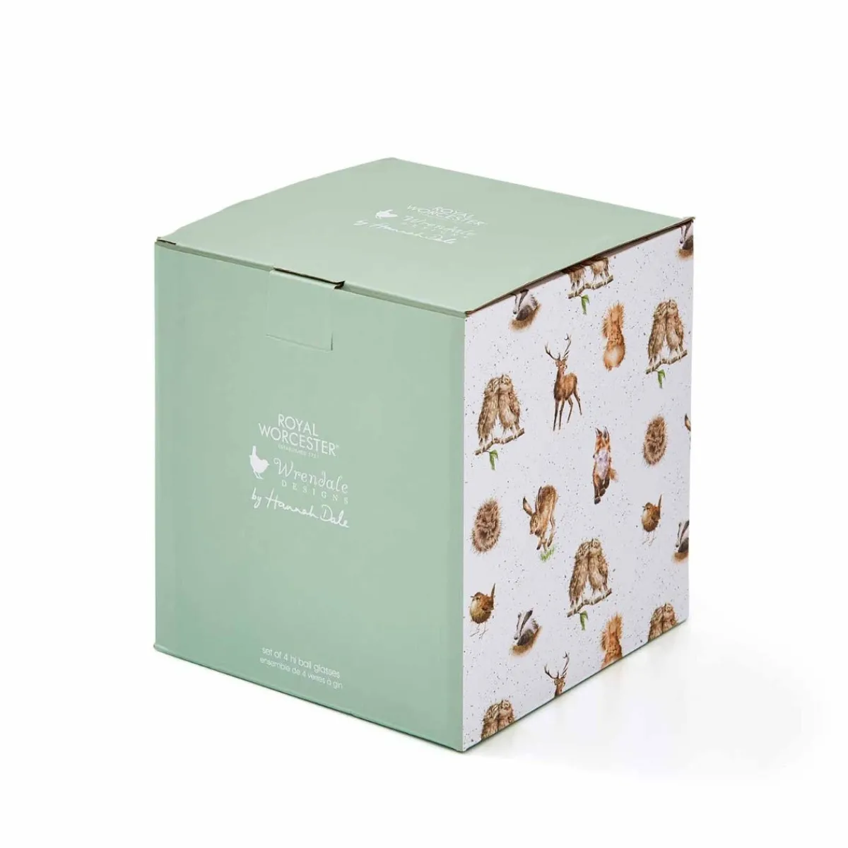 Royal Worcester Wrendale Designs Set of 4 Highball Glasses Hot