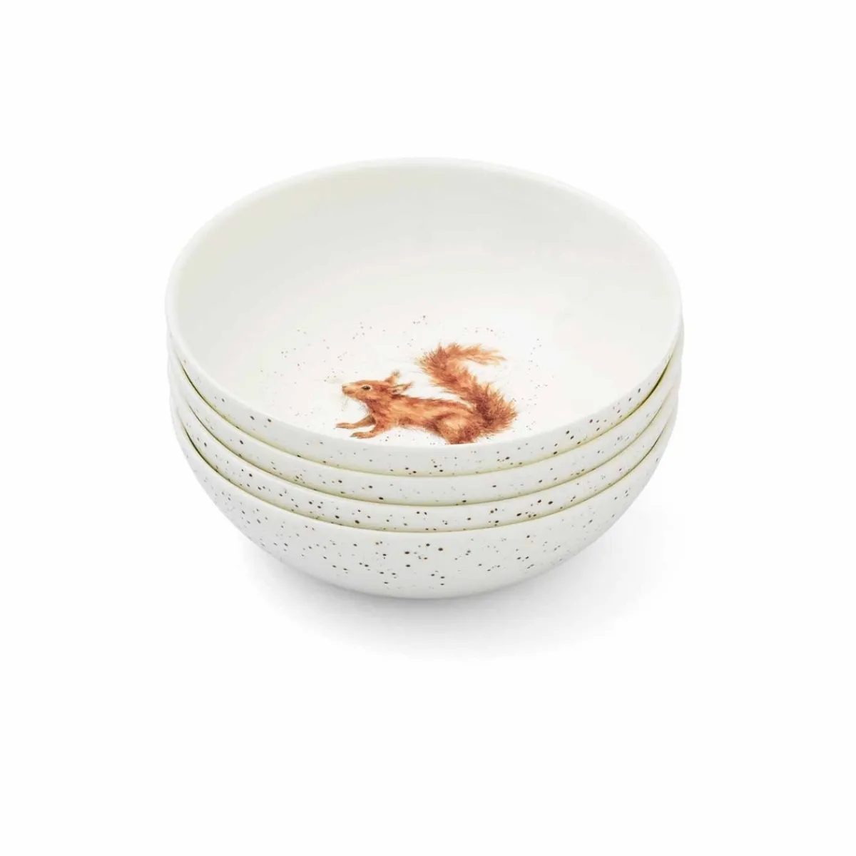 Royal Worcester Wrendale Designs Squirrel Set of 4 Bowls Hot