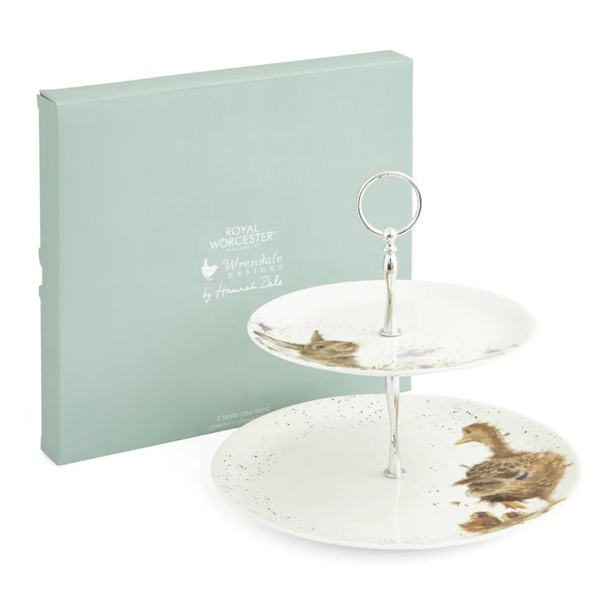 Royal Worcester Wrendale Designs 2-Tier Cake Stand Best