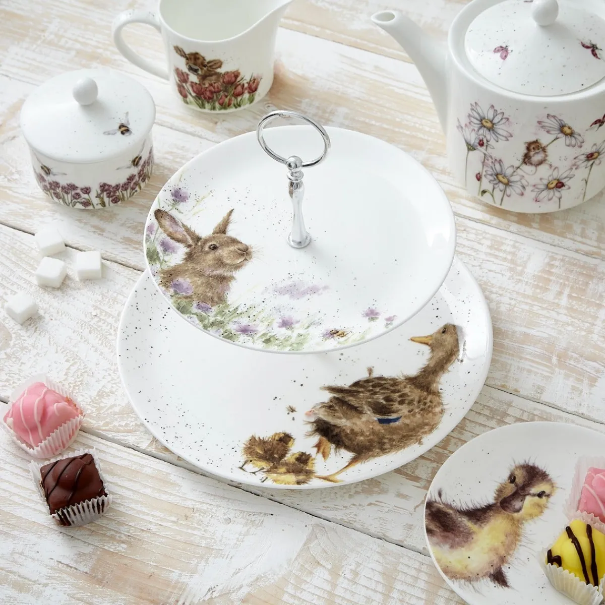 Royal Worcester Wrendale Designs 2-Tier Cake Stand Best