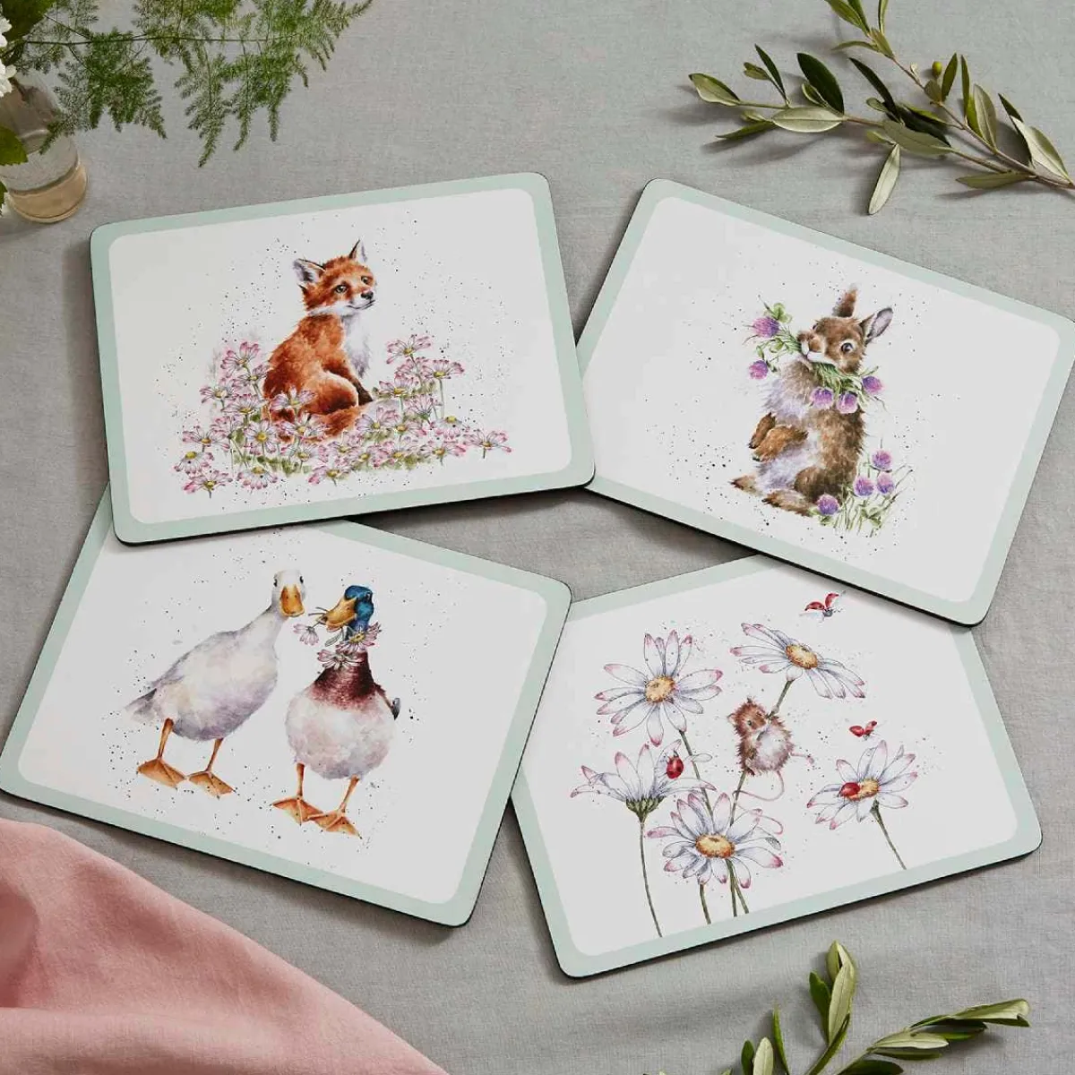 Pimpernel Wrendale Designs Wildflowers 4 Placemats Best